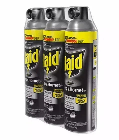 Raid Wasp & Hornet Killer 3ct, 17.5 oz.