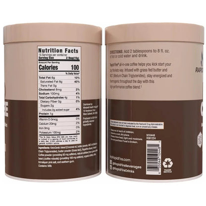 Rapid Fire Keto Instant Medium Roast Coffee, 7.93 oz., 2 pk.