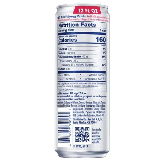 Red Bull Energy Drink, 12 fl oz, 24-count
