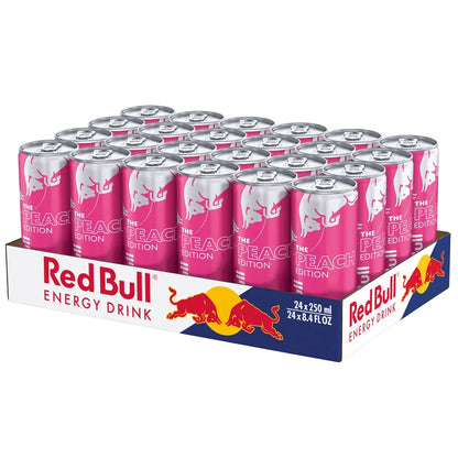 Red Bull Energy Drink, White Peach, 8.4 fl oz, 24-count