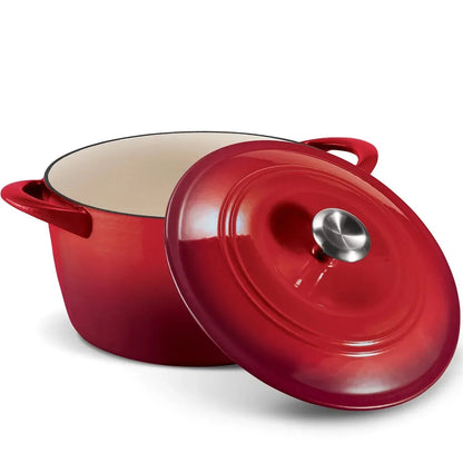 Tramontina Enameled Cast Iron 7-Quart Covered round Dutch Oven (Assorted Colors)