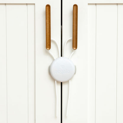 Regalo Baby Proof Cabinet Locks for Child Safety, Multi-Purpose Strap Locks for Cabinets, Appliances & Drawers