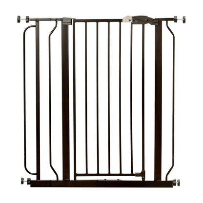 Regalo Easy Step Extra Tall Walk Thru Baby Safety Gate, Fits Openings 29-36.5 Inches, Black