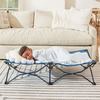 Regalo My Cot Portable Toddler Bed, Lightweight Foldable Travel Bed for Kids