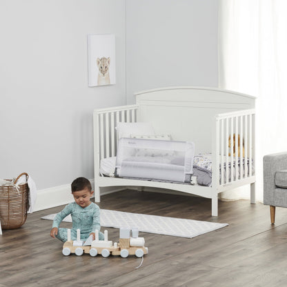 Regalo Swing Down Crib Rail with Reinforced Safety Anchor, Metal,  Ages 2-5 Years