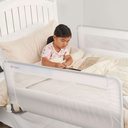 Regalo Swing Down Double Sided Bed Rail Guard, with Reinforced Anchor Safety System