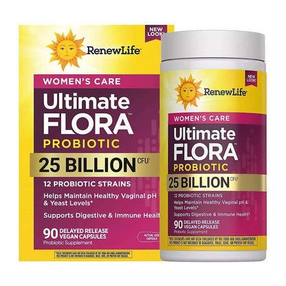 Renew Life Ultimate Flora Women’s Care Probiotic, 25 Billion CFU, 90 Count