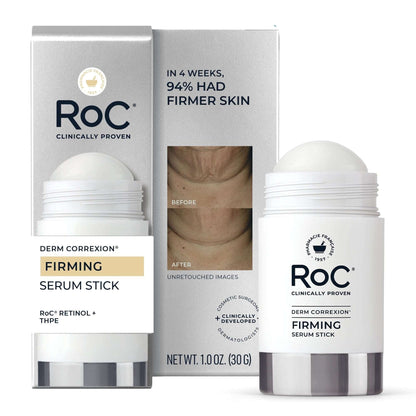 RoC Derm Correxion Firming Retinol Serum Stick with THPE + Antioxidants, Lift & Tighten for Face & Neck, Fragrance-Free, 1 oz