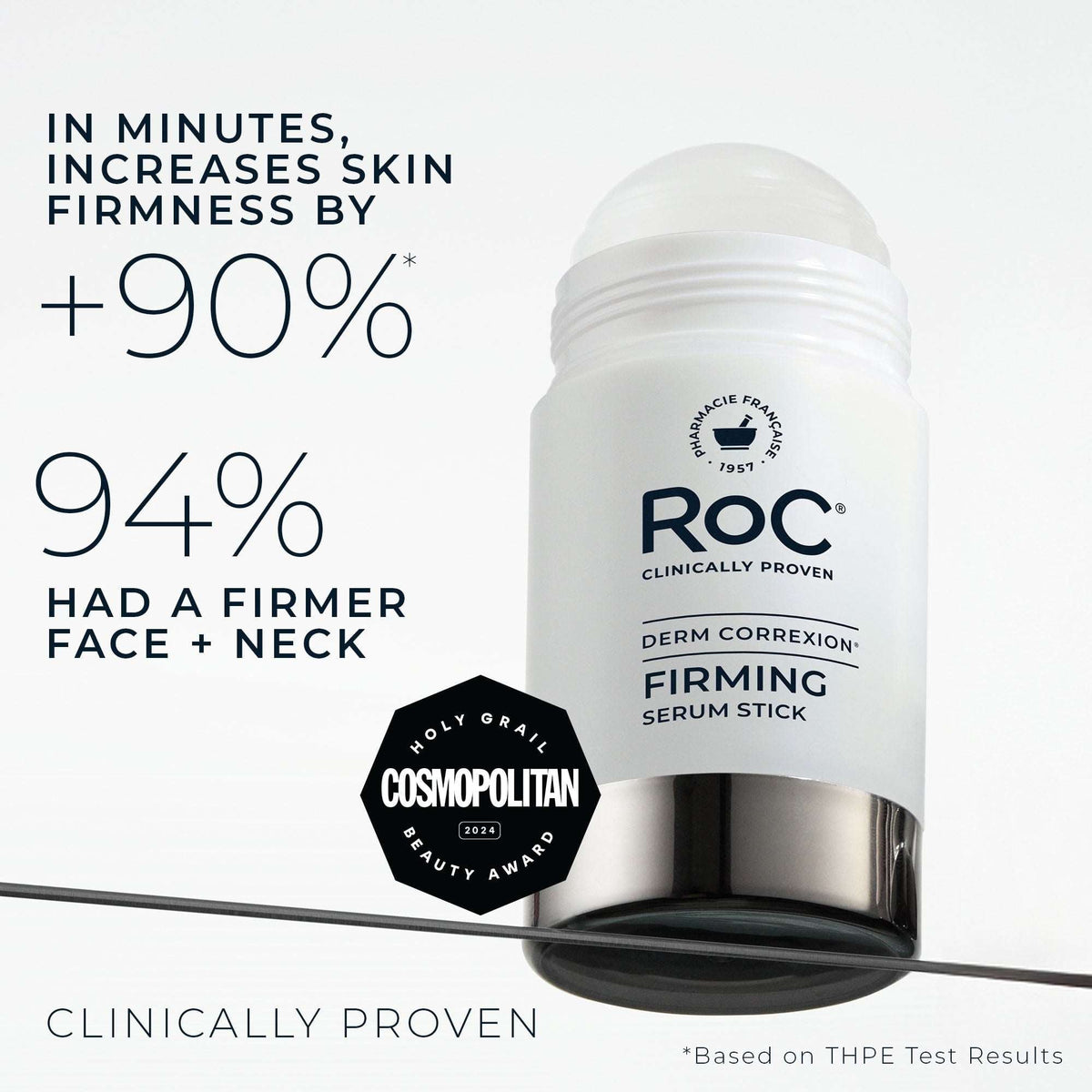 RoC Derm Correxion Firming Retinol Serum Stick with THPE + Antioxidants, Lift & Tighten for Face & Neck, Fragrance-Free, 1 oz