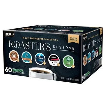 Roaster's Reserve Coffee K-Cup Pod Variety Pack, 60ct K-Cup Pods