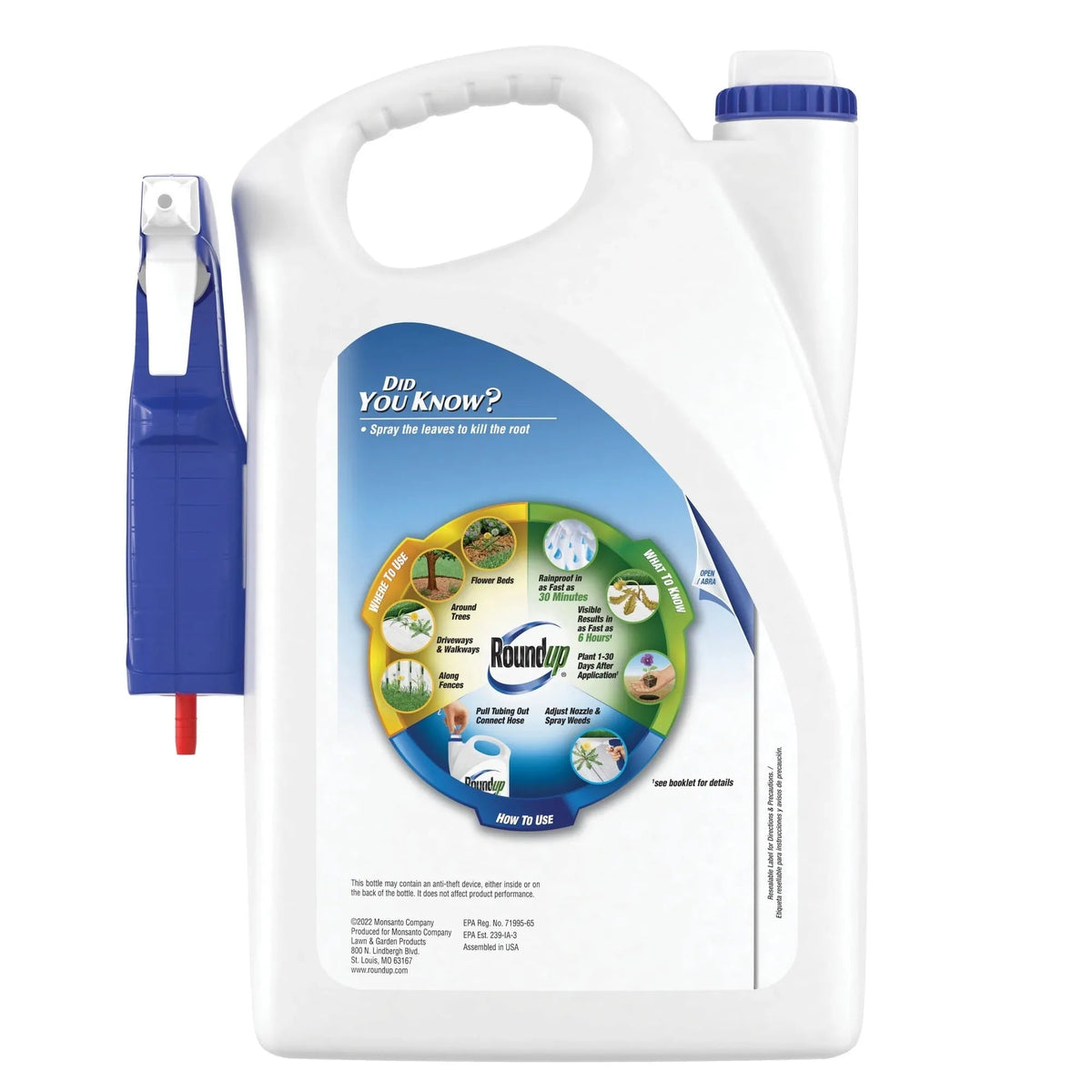 Roundup Weed and Grass Killer4 with Trigger Sprayer, 1 gal.