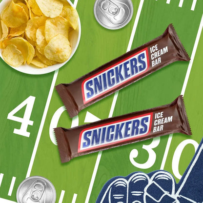 SNICKERS Chocolate Caramel Peanut Butter Ice Cream Bars, Frozen, 2 oz., 24 ct.