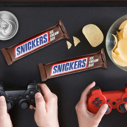 SNICKERS Chocolate Caramel Peanut Butter Ice Cream Bars, Frozen, 2 oz., 24 ct.
