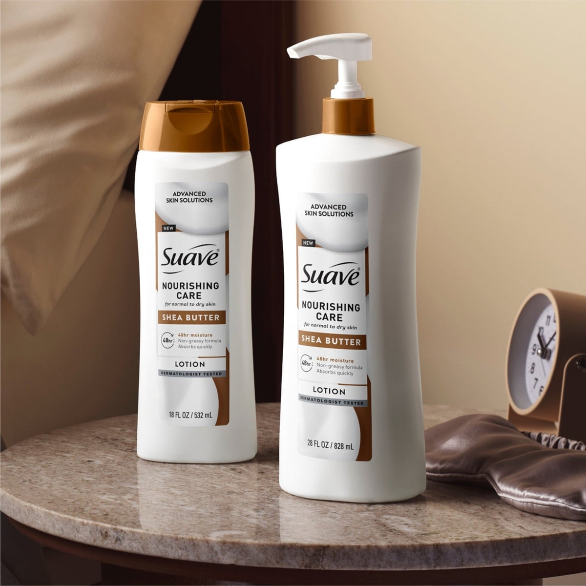 Suave Nourishing Care Hand & Body Lotion With Shea Butter For Dry Skin, 28 fl oz