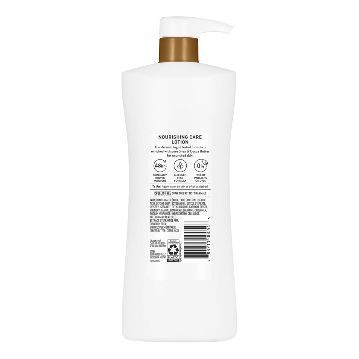 Suave Nourishing Care Hand & Body Lotion With Shea Butter For Dry Skin, 28 fl oz