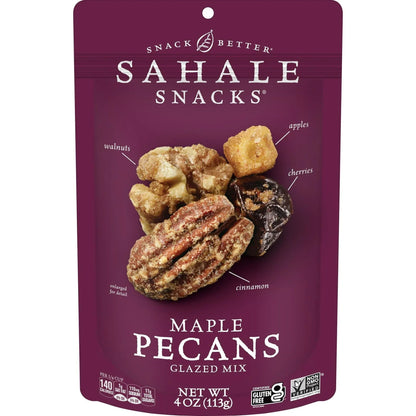 Sahale Snacks Maple Pecans Glazed Mix, Gluten-Free Snack, 4-Ounce Bag – Non-GMO Project Verified Nut Blend