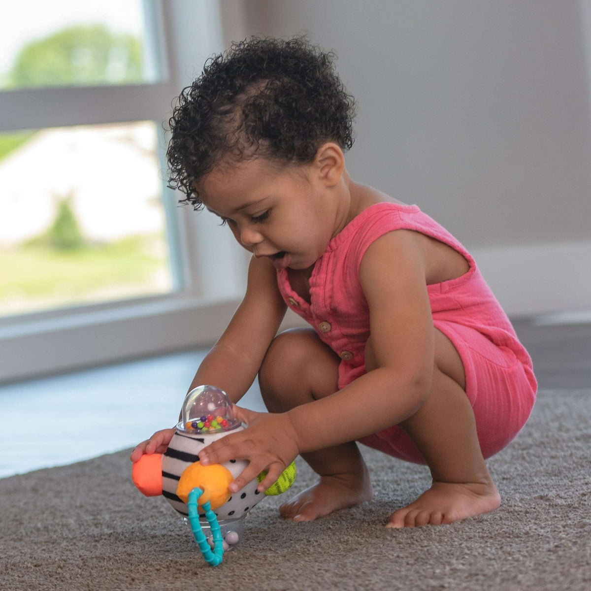 Sassy Mini Bumpy Ball Sensory Rattle Ball