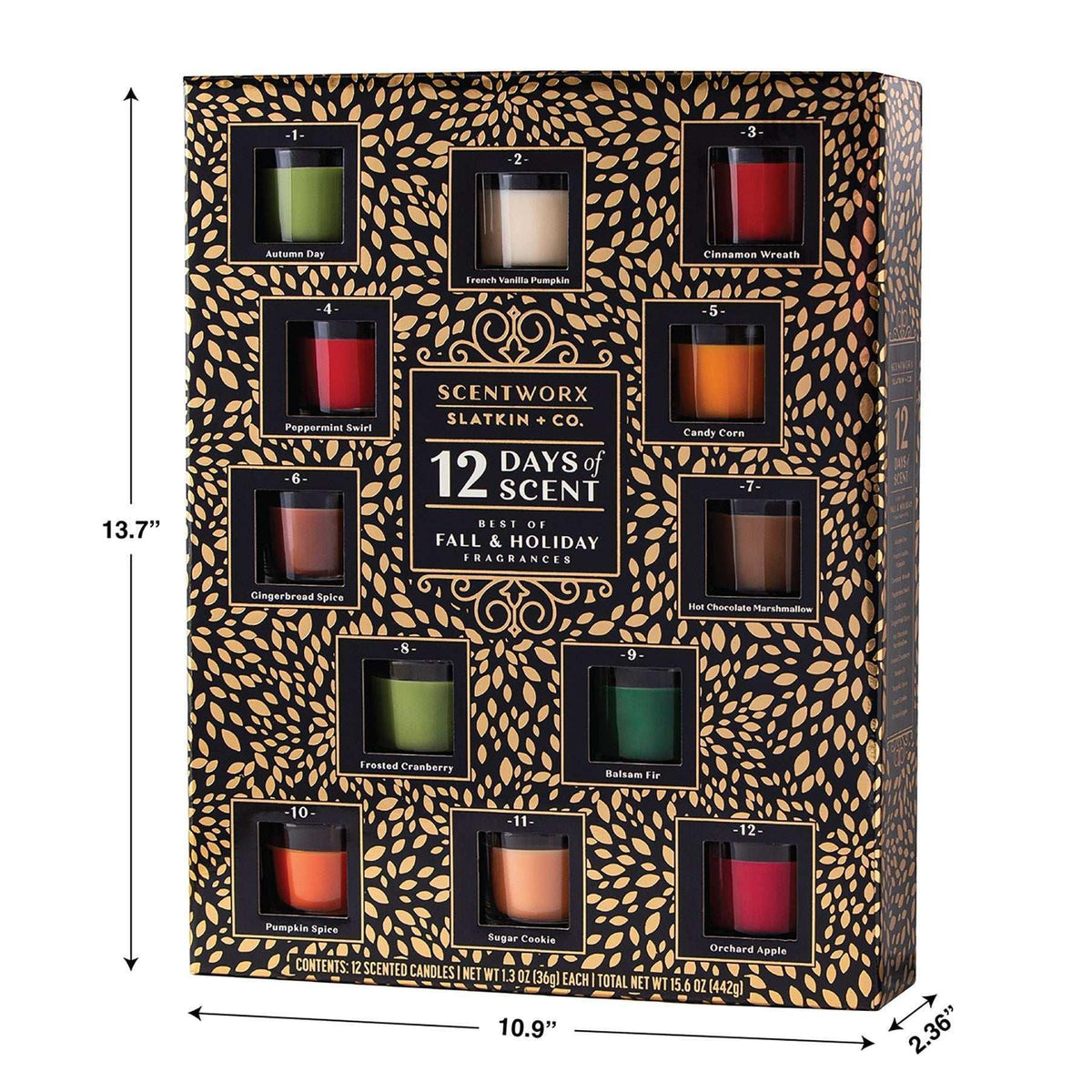 Scentworx Holiday 12 Days of Scent Advent Candle Calendar