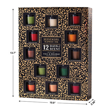 Scentworx Holiday 12 Days of Scent Advent Candle Calendar
