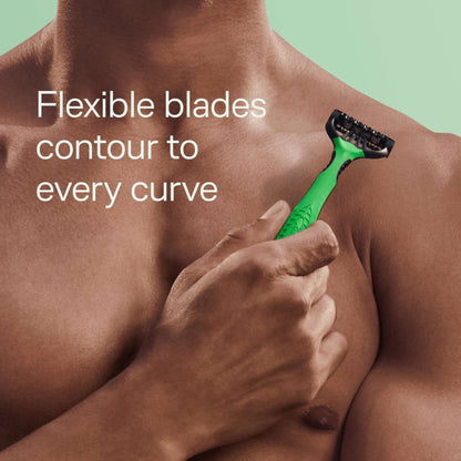 Schick Xtreme 3 Blade Disposable Razors for Men, 12 Ct, Men's Sensitive Skin Manual Razors