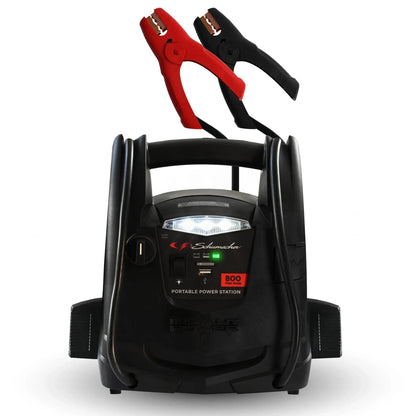 Schumacher Electric 800A Car Battery Jump Starter and Portable Power Station, 150-PSI Air Compressor, 12V Sport, Auto, and Marine Batteries, SJ1583