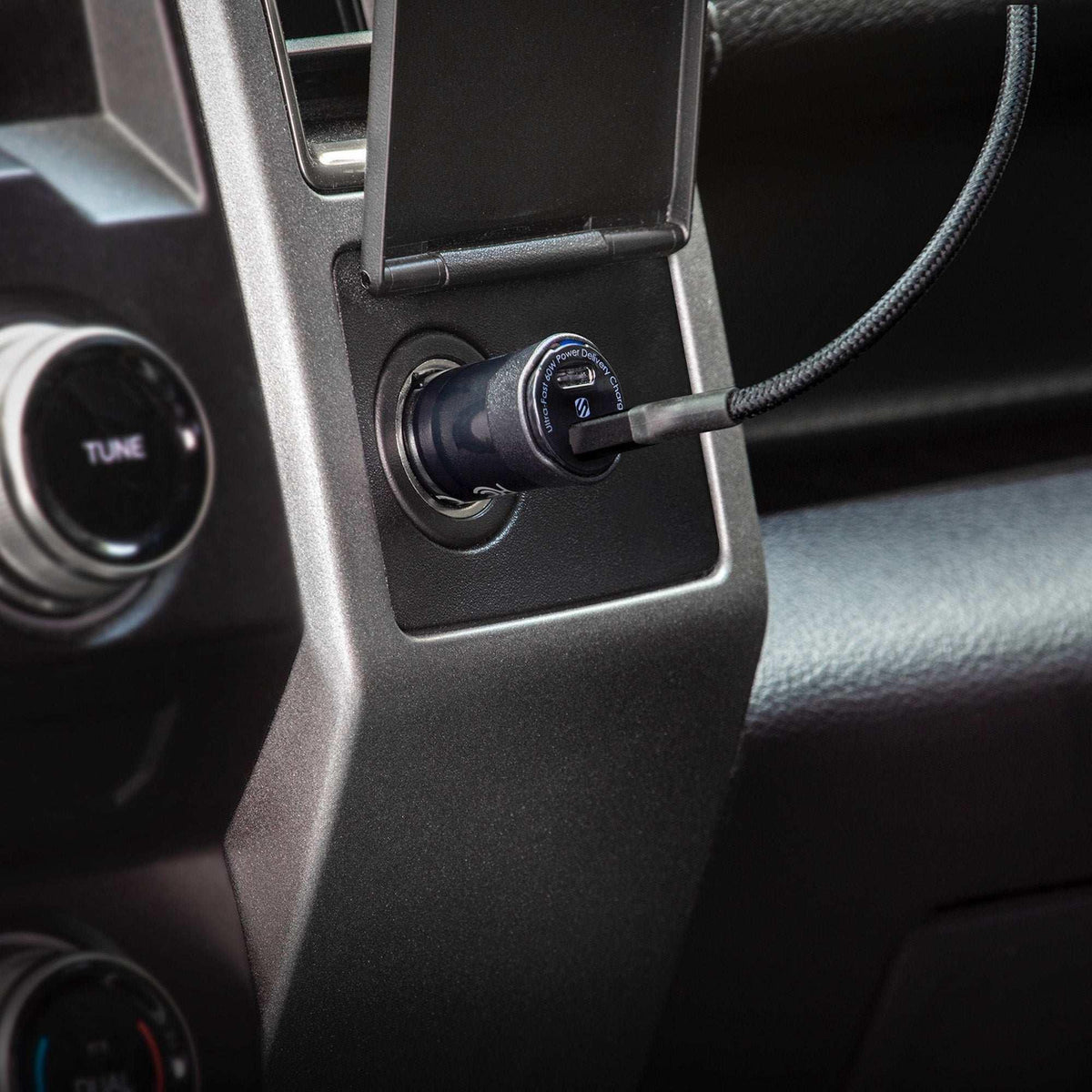 Scosche PowerVolt PD60 Dual Port USB-C Car Charger, 2-pack