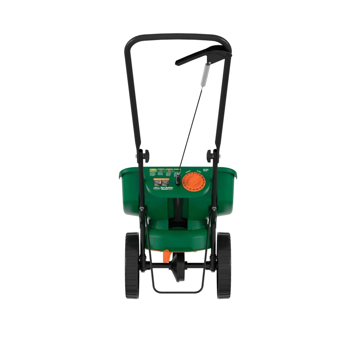 Scotts Turf Builder EdgeGuard Mini Broadcast Spreader for Grass Seed, Fertilizer, Salt, Ice Melt