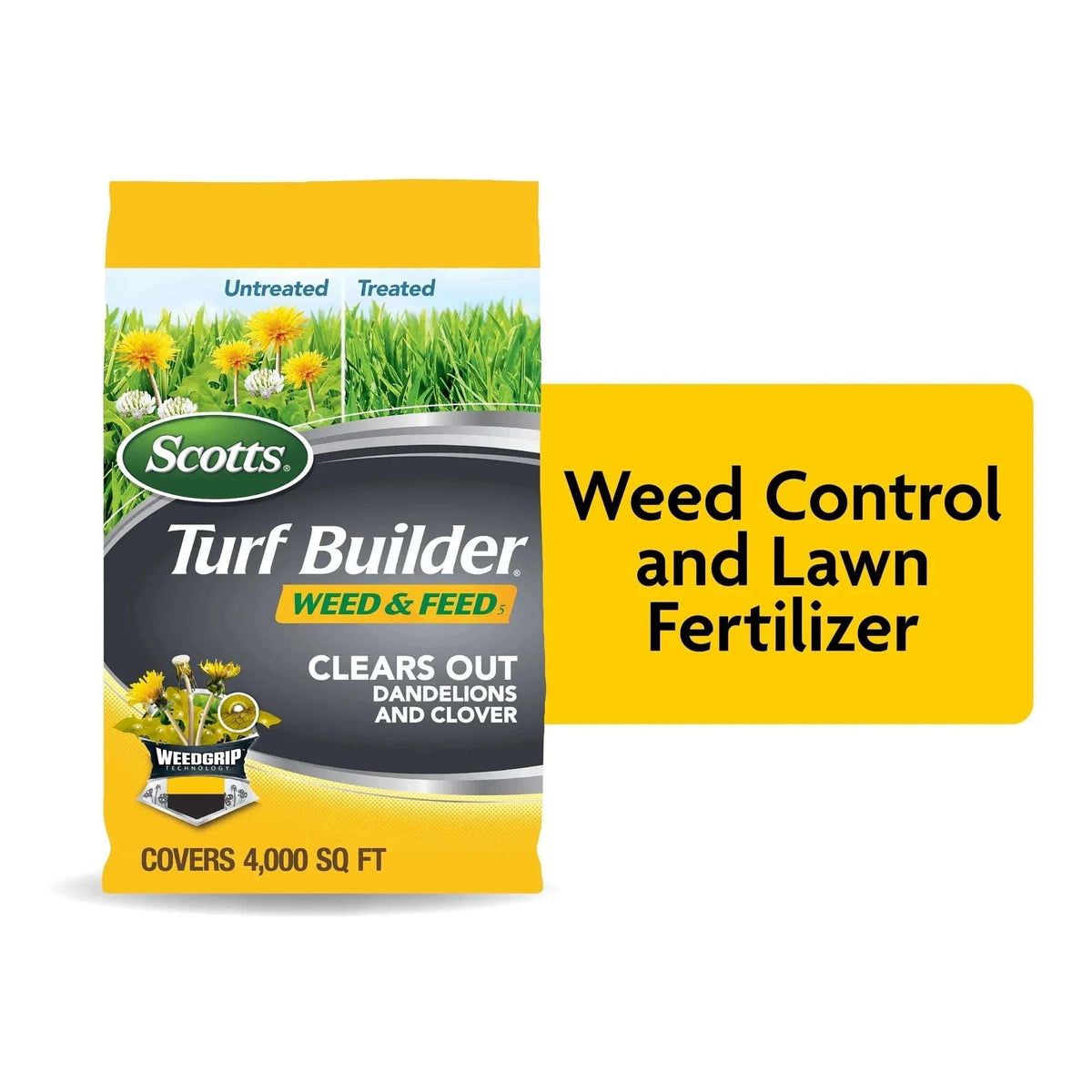 Scotts Turf Builder Weed and Feed, Controls Dandelion, Clover