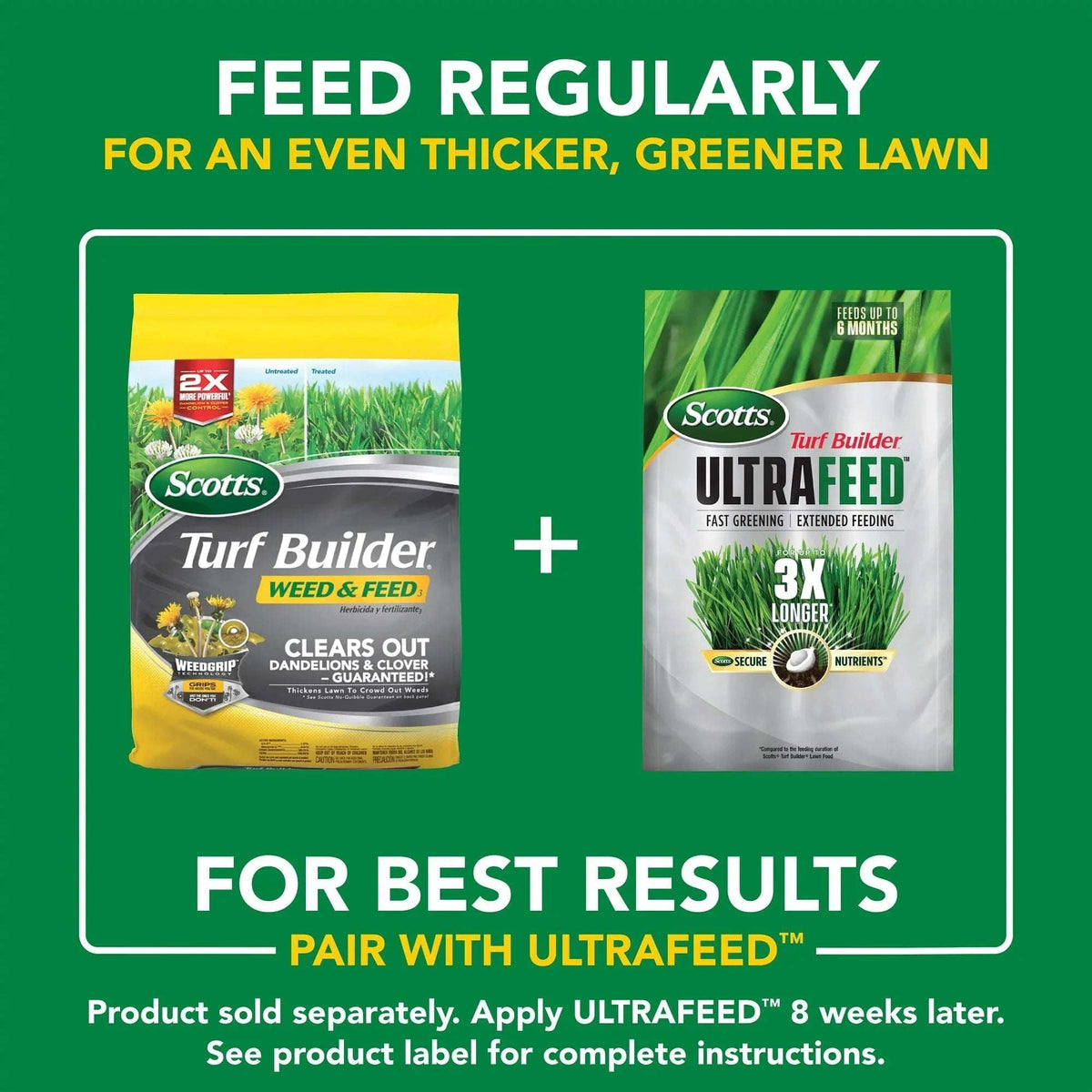 Scotts Turf Builder Weed and Feed, Controls Dandelion, Clover