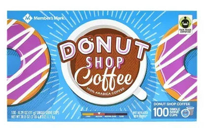 MemberÕs Mark Medium Roast Coffee Pods, Donut Shop, 100 ct.