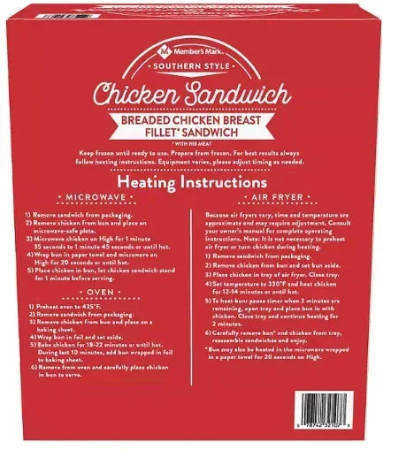 Member's Mark Southern Style Chicken Sandwich (10 ct.)