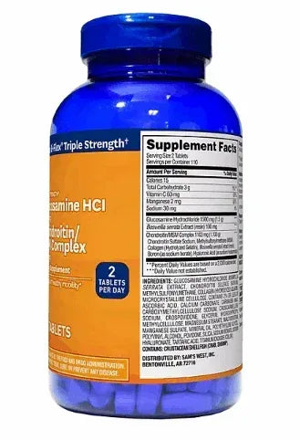 Member's Mark Triple-Strength Glucosamine Chondroitin MSM Tablets, 220 ct.