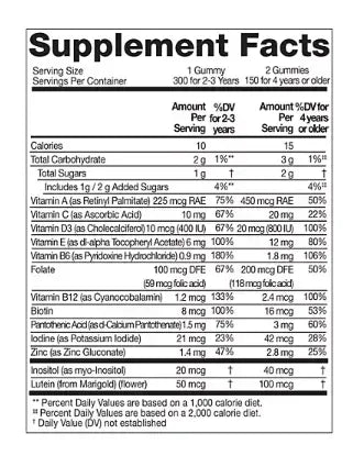 Member's Mark Children's Multivitamin Gummies, Assorted Fruit Flavors, 300 ct.