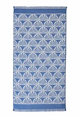 Better Homes & Gardens Oversized Navy Sun Print Cotton Blend Beach Towel, 38" x 72"