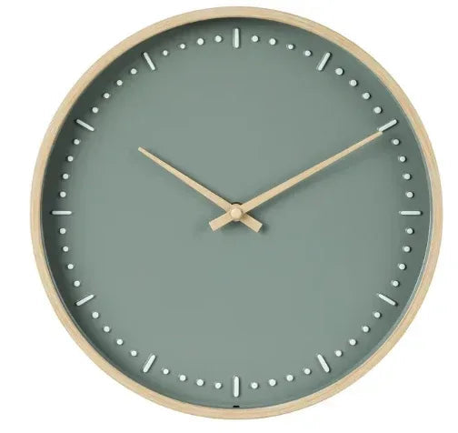 Better Homes & Garden 11.5" Round Indoor Green Analog Wall Clock