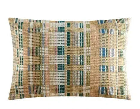Mainstays 100% Cotton Woven Oblong Decorative Pillow, Multi-Color, 14" x 20"