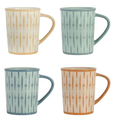 Wanda June Home Retro Renegade 15-ounce Porcelain Mugs, Set of 4 by Miranda Lambert