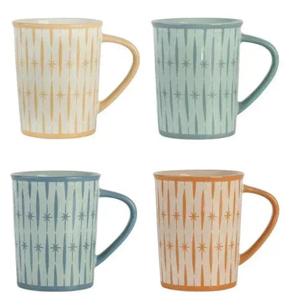 Wanda June Home Retro Renegade 15-ounce Porcelain Mugs, Set of 4 by Miranda Lambert