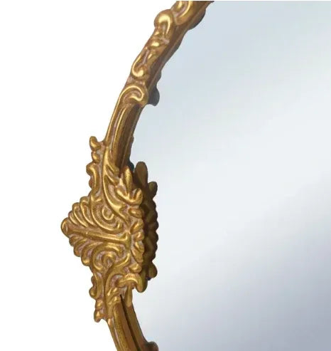 Beautiful Round Ornate Gold Frame Mirror 24" by Drew Barrymore