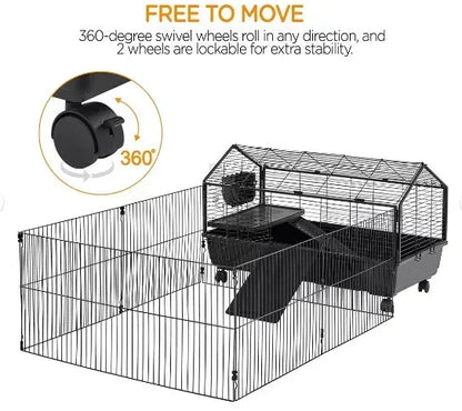 Kaytee Open Living Pet Rabbit or Guinea Pig Habitat Rooftop Add-on 48" x 24"