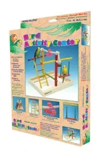 Penn-Plax Bird Life Wood Playpen – Perfect for Parakeets, Parrotlets, Lovebirds, Cockatiels, and Green Cheek Conures - Keep Your Birds Stimulated and Entertained - Medium