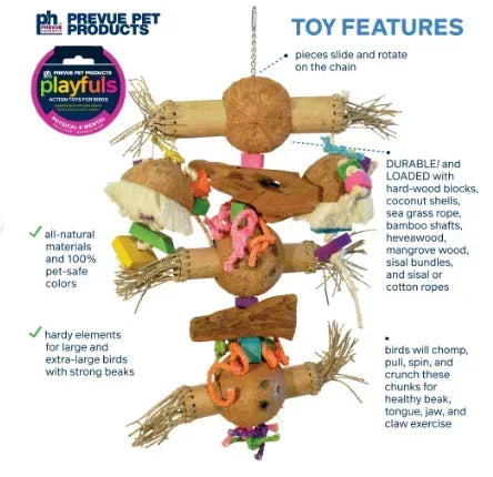 Prevue Pet Products Bodacious Bites Bamboo Shoots Bird Toy