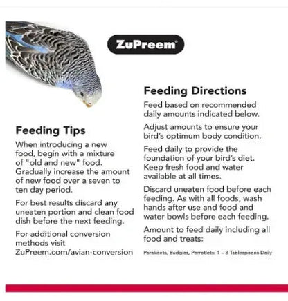 ZuPreem Smart Selects Everyday Feeding Bird Food for Small Birds, 2 lb bag