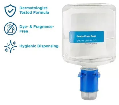 Marathon Gentle Foam Hand Soap Refill, Fragrance-Free (1,000 ml)