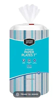 Berkley Jensen Everyday 7" Paper Plates, 330 ct.