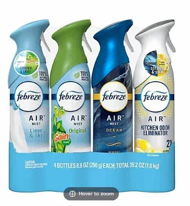 Febreze Air Effects Odor-Fighting Air Freshener, Special Scent Collection, 8.8 oz, 4-Pack