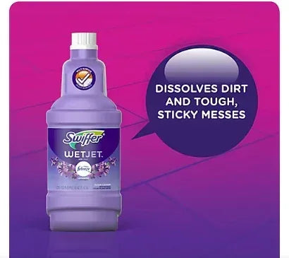 Swiffer WetJet Multi-purpose Floor Cleaner Solution, Febreze Lavender Vanilla and Comfort Scent, 3 ct./1.25L