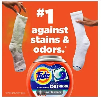 Tide PODS Ultra OXI Laundry Detergent Pacs, 72 ct.