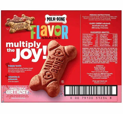 Milk-Bone Flavor Snacks Small Dog Biscuits, Flavored Crunchy Dog Treats, 8 lb.