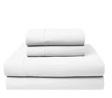 Supreme Elegance 1000TC CVC Satin 6 Pc. Queen Size Sheet Set - White